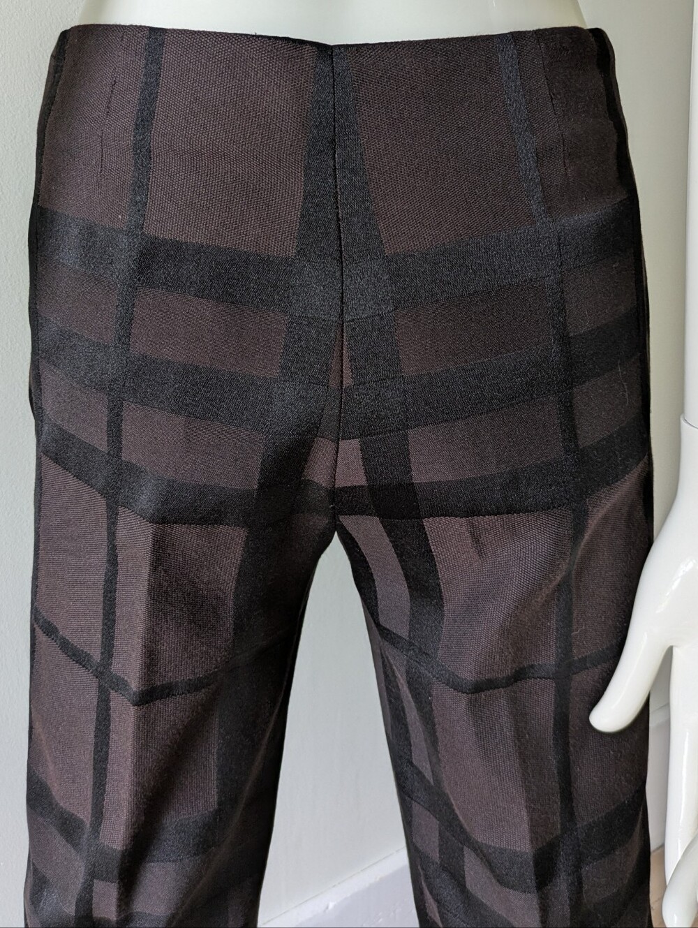 Vintage Burberry London Overdyed Plaid Trousers/Pants - Made In Italy - Sz 4 - Picture 9 of 17